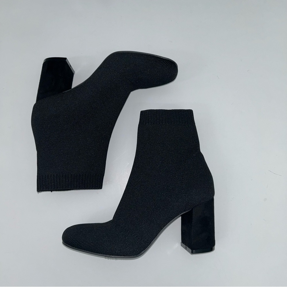 MIA Natally Black Ankle Boots Size: 7.5
